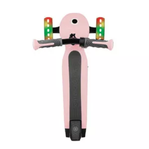 Electric scooter with light-up wheels GLOBBER E-MOTION 4 PLUS for children over 6 years old - pastel pink.