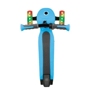 Electric scooter with light-up wheels GLOBBER E-MOTION 4 PLUS for children over 6 years old - light blue