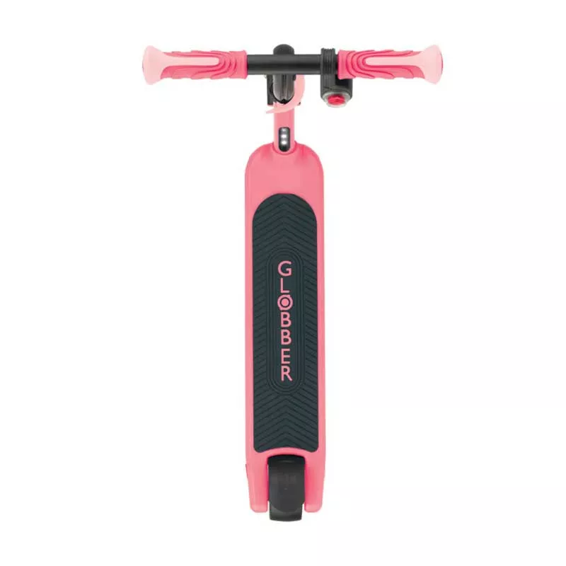 Electric scooter with light-up platform and wheels GLOBBER E-MOTION 6 - pink