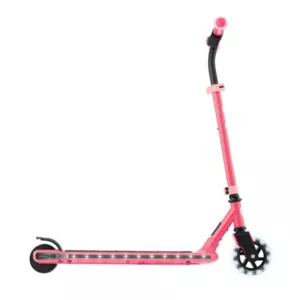Electric scooter with light-up platform and wheels GLOBBER E-MOTION 6 - pink