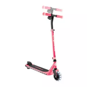 Electric scooter with light-up platform and wheels GLOBBER E-MOTION 6 - pink