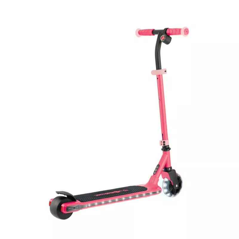 Electric scooter with light-up platform and wheels GLOBBER E-MOTION 6 - pink