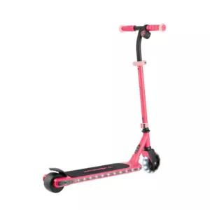 Electric scooter with light-up platform and wheels GLOBBER E-MOTION 6 - pink