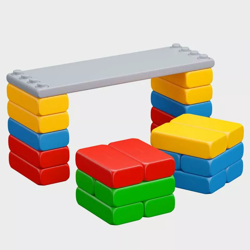 Large children's building set with 23 pieces
