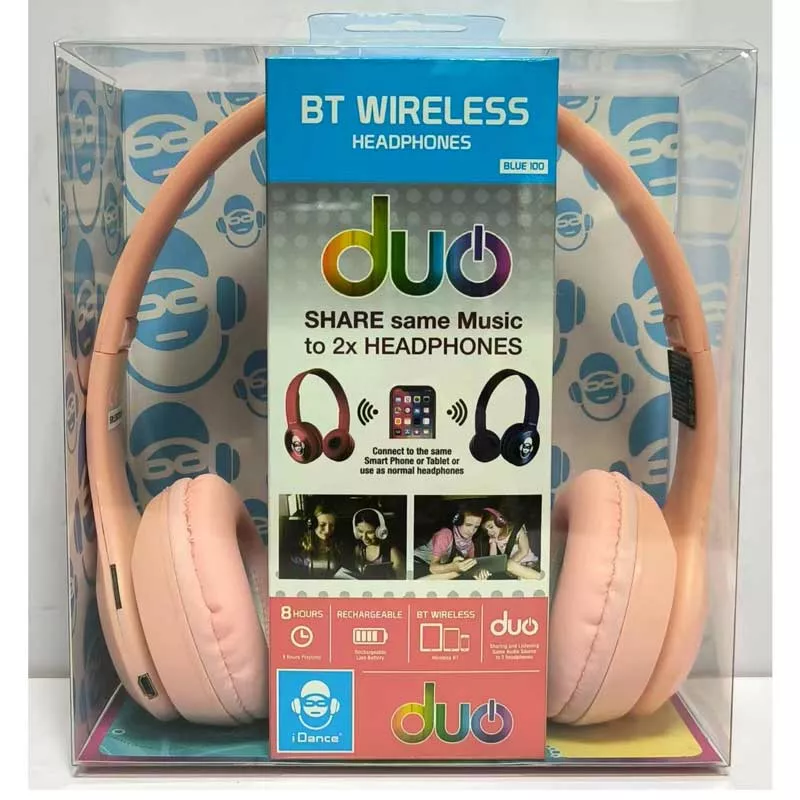 Children's Bluetooth headphones, pink