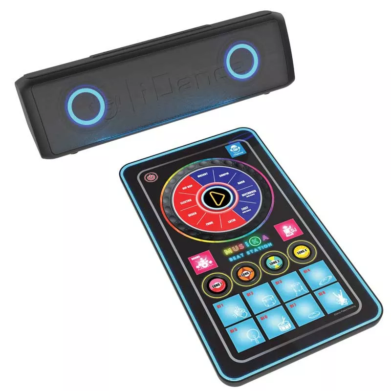Set of musical station with 10-in-1 speaker, for children