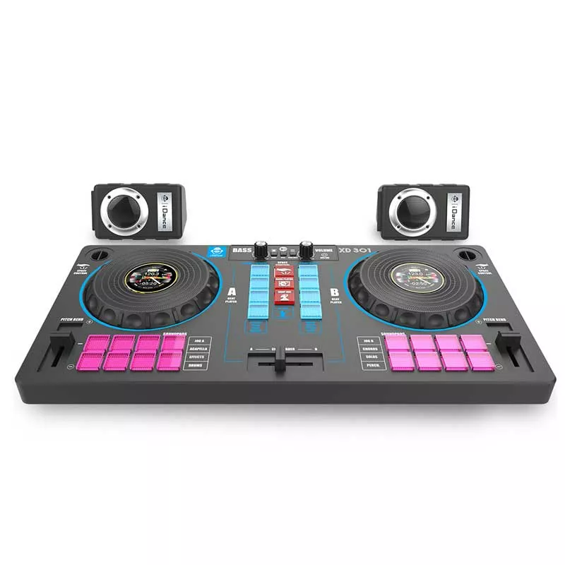 DJ console for children 14 in 1, black