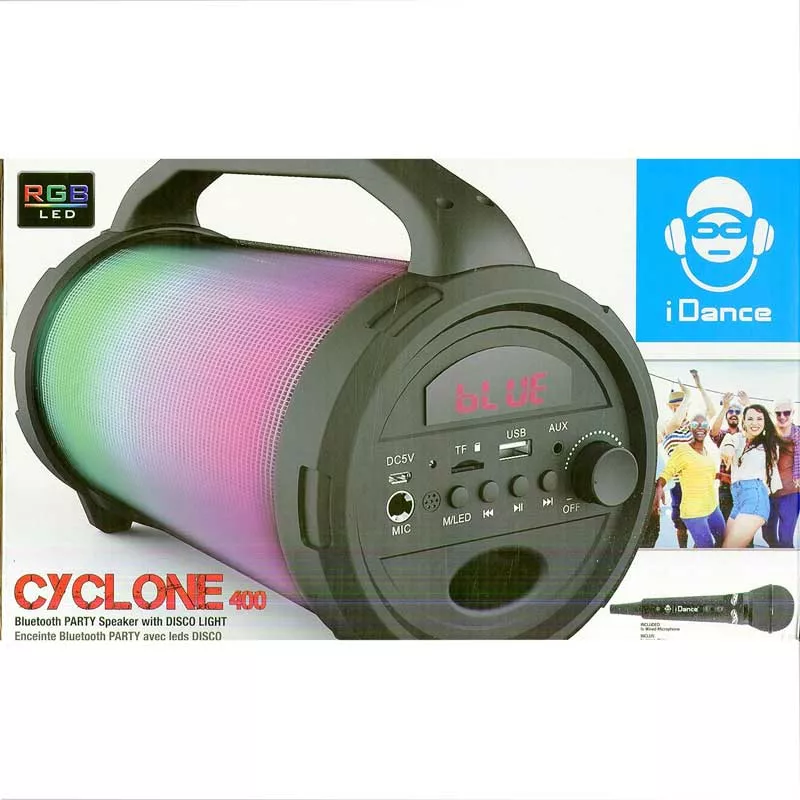 Karaoke Bluetooth speaker with microphone, black