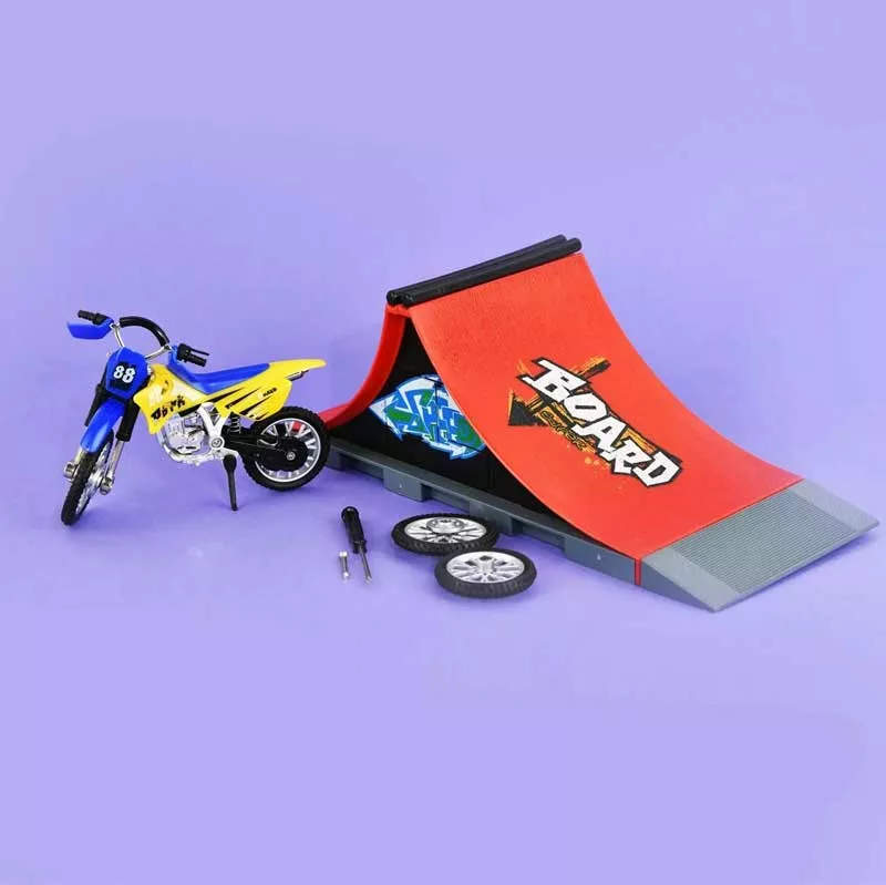 Finger toy - motorbike trick ramp