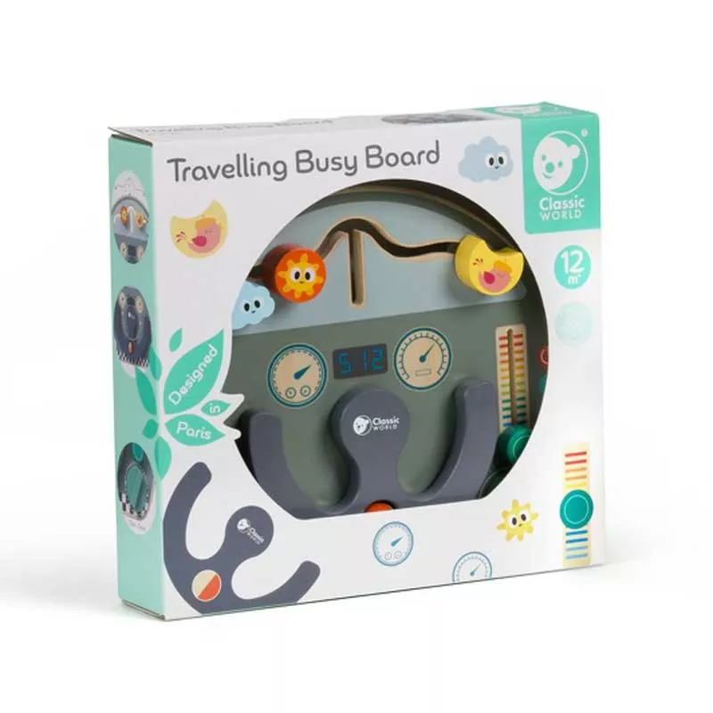 Interactive wooden children's toy - Car steering wheel