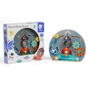 Interactive wooden children's toy - Space Rocket
