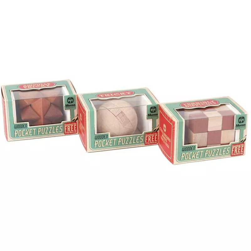 IQ wooden puzzle "Mensa" for children - star, cube, ball