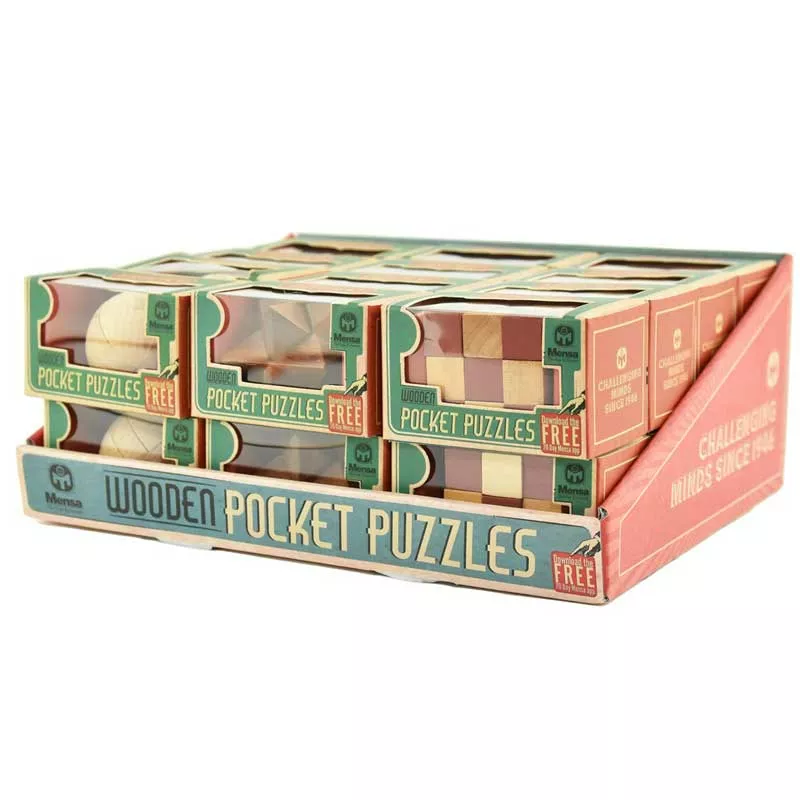 IQ wooden puzzle "Mensa" for children - star, cube, ball