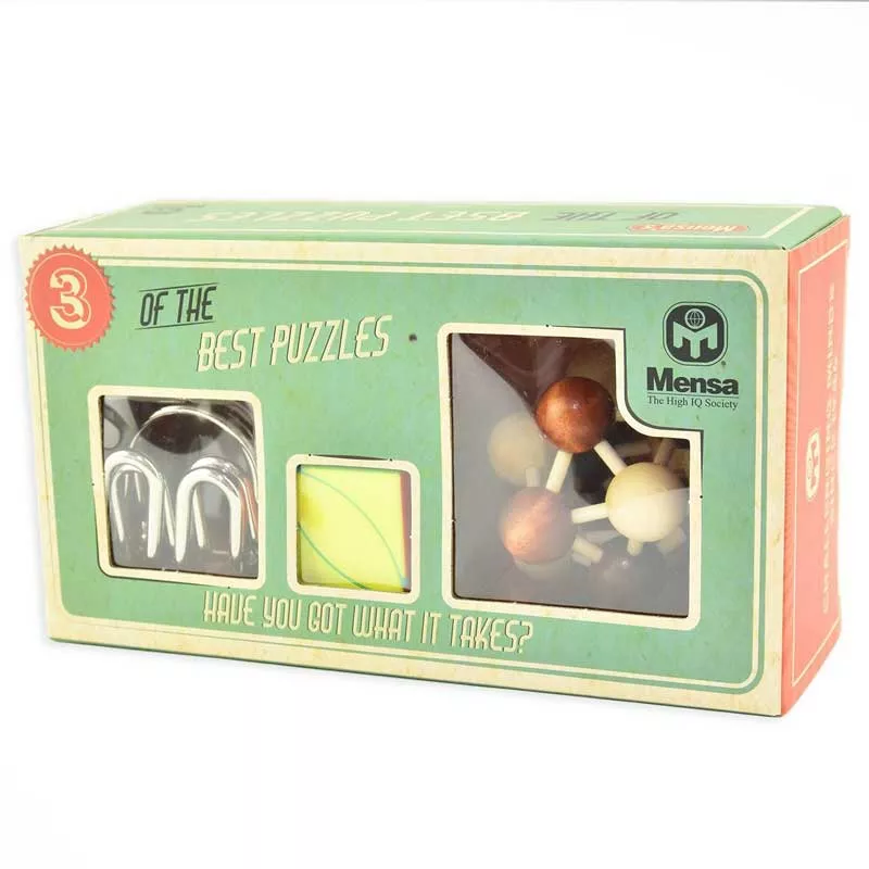 IQ children's puzzle from the "Mensa" series, 3 in 1