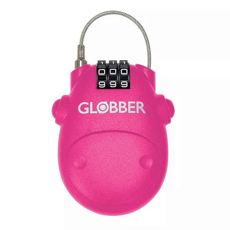 Globber lock for scooters and bikes - pink