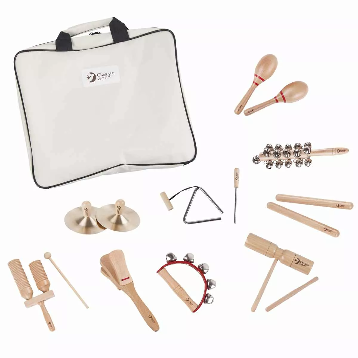 Set of musical instruments for children's education