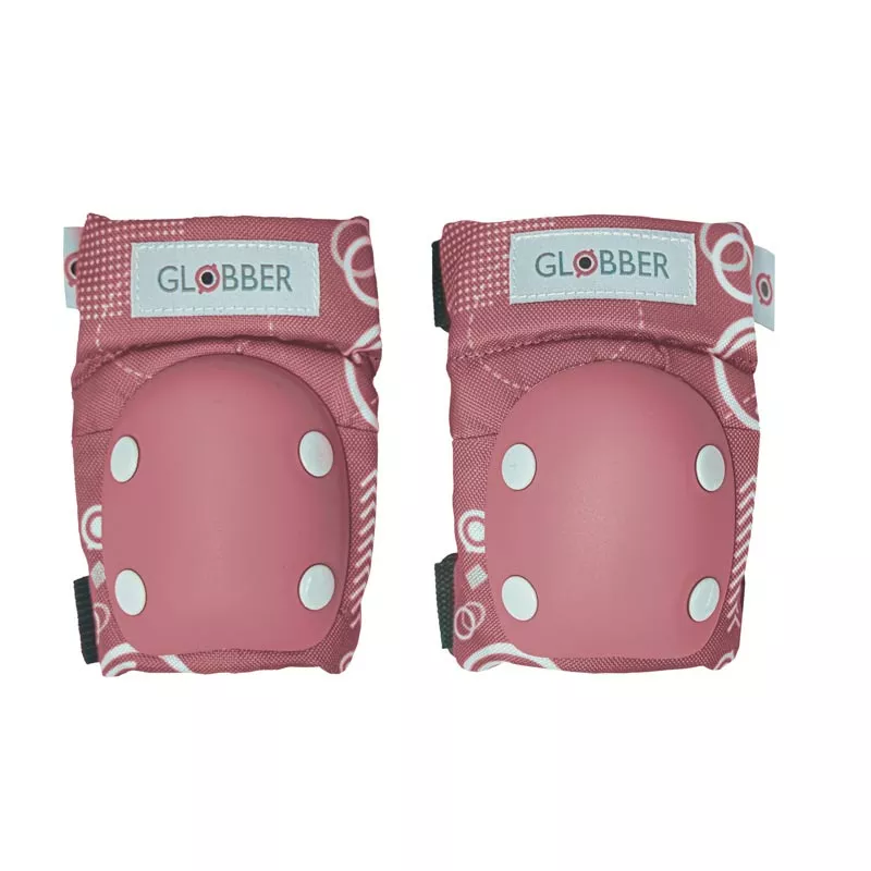 Set of children's scooter protectors, size XXS - pastel pink