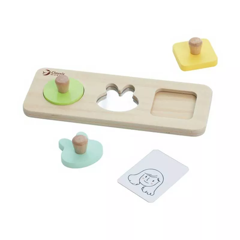 Set of educational toys for babies aged 6-12 months made of wood
