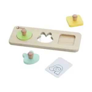 Set of educational toys for babies aged 6-12 months made of wood