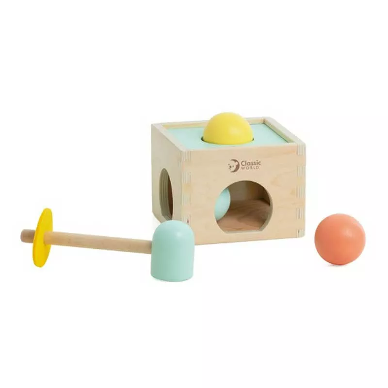 Set of educational toys for babies aged 6-12 months made of wood
