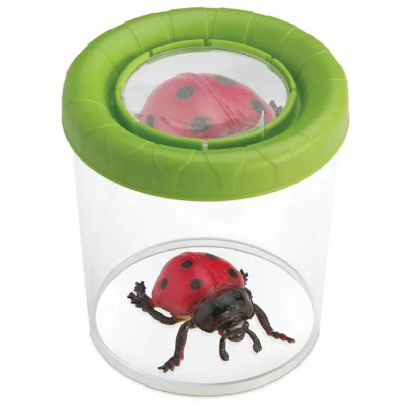 Insect observation container with magnifying glass, NAVIR
