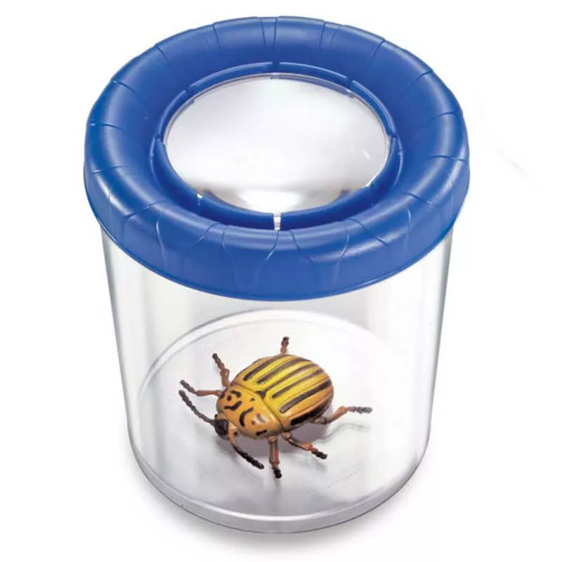 Insect observation container with magnifying glass, NAVIR