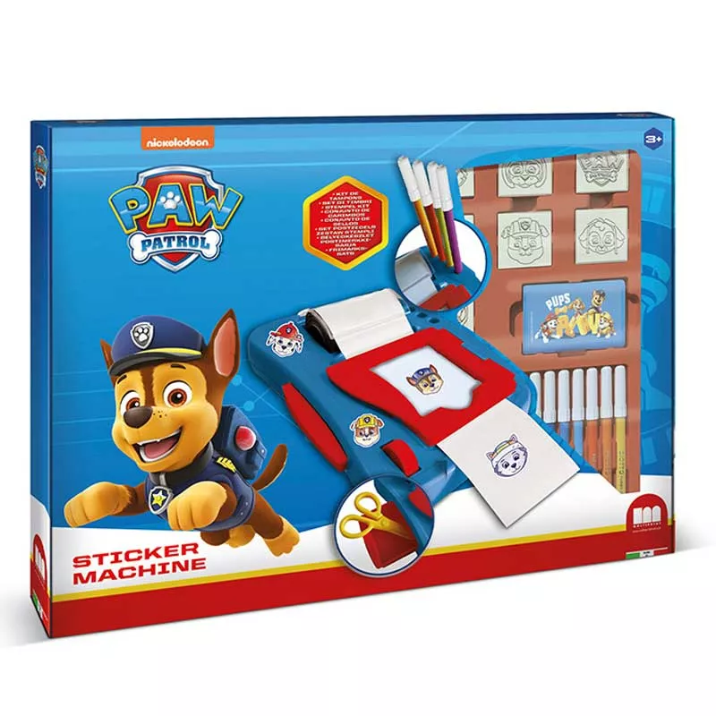 Креативен комплект "Paw Patrol" с машина за стикери и аксесоари