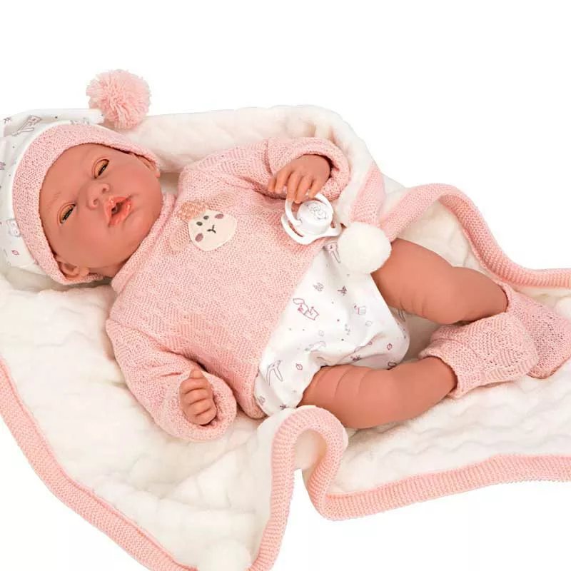 Baby doll Andy makes 14 different sounds and has a function for sleep - 40 cm