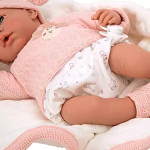 Baby doll Andy makes 14 different sounds and has a function for sleep - 40 cm