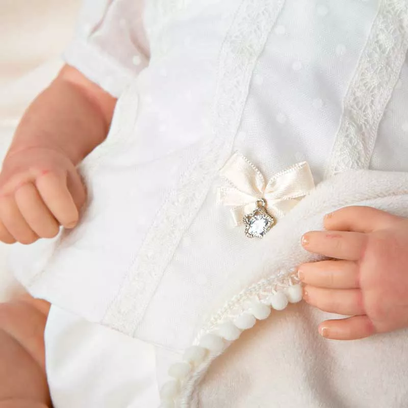 Doll-baby Dahlia with hair ribbon and accessories - 45 cm