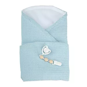Doll Baby Paolo with blue blanket and accessories - 40 cm.