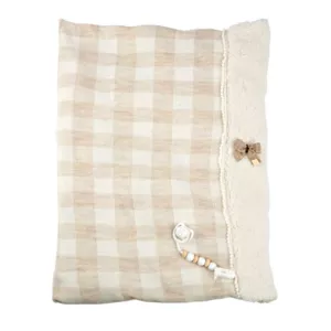 Doll-baby Ruben in a beige bear costume, actual weight - 45 cm