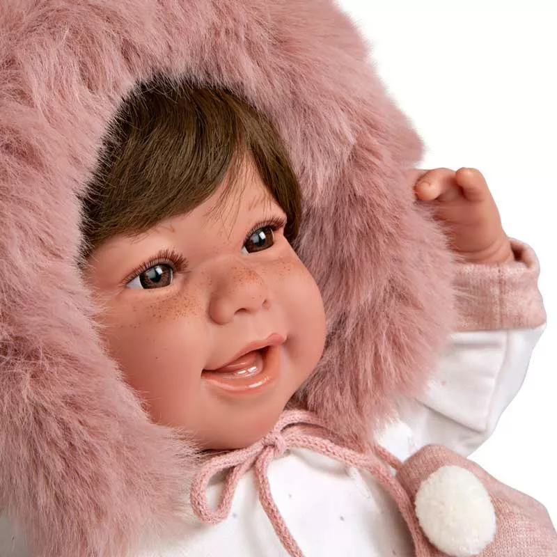 Zoe doll in pink with accessories - 45 cm, actual weight