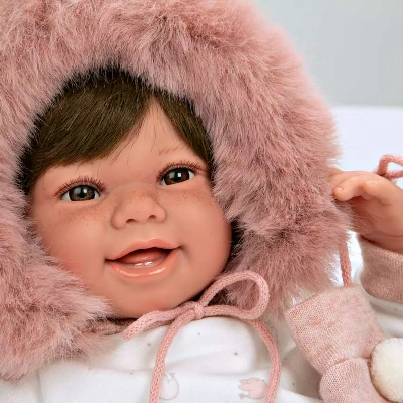 Zoe doll in pink with accessories - 45 cm, actual weight