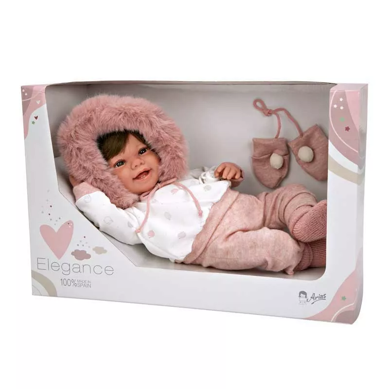 Zoe doll in pink with accessories - 45 cm, actual weight