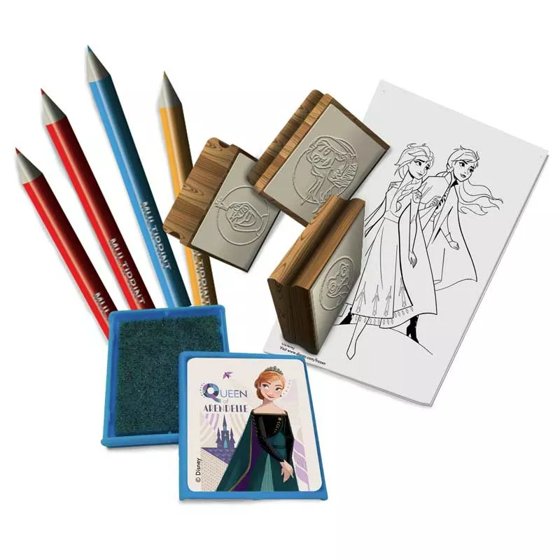 Storage box "Frozen 2" with coloring accessories and 3 stamps