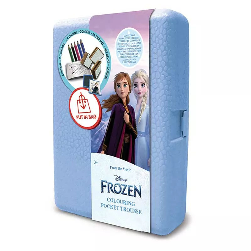 Storage box "Frozen 2" with coloring accessories and 3 stamps
