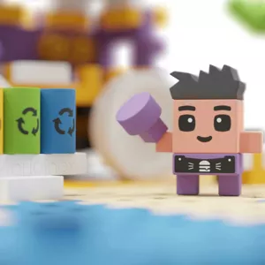 Mini waffle maker "City center" 148 pieces - Food truck