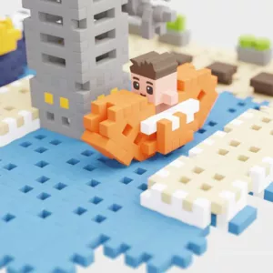 Mini waffle construction "City Center" 248 pieces - Harbor