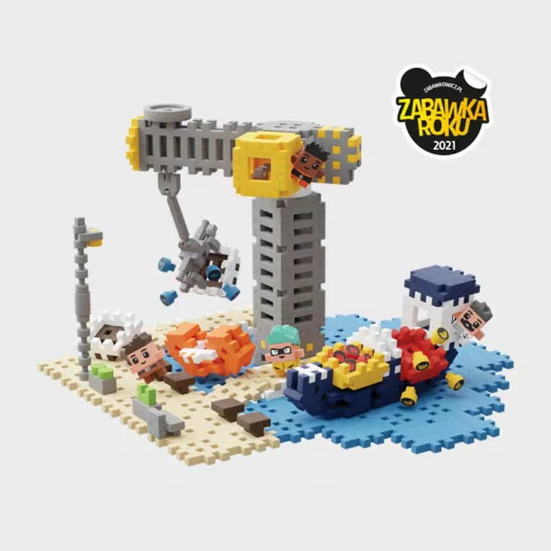 Mini waffle construction "City Center" 248 pieces - Harbor