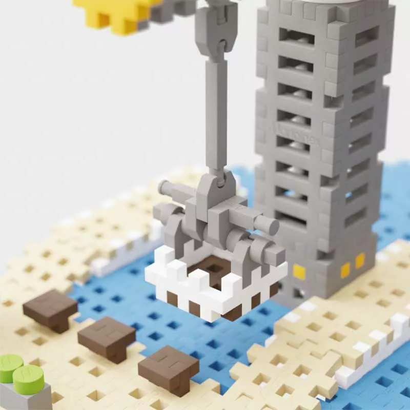 Mini waffle construction "City Center" 248 pieces - Harbor