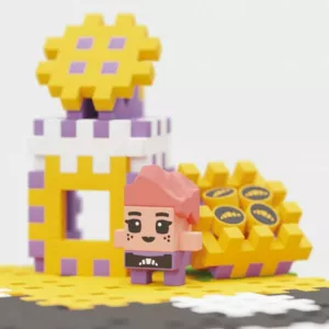 Mini waffle construction "City Center" 280 pieces - Intersection