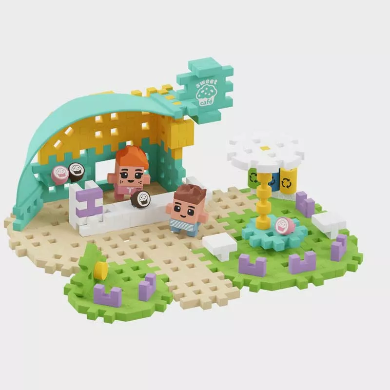 Mini waffle maker "City Center" - Cafe 80 pieces