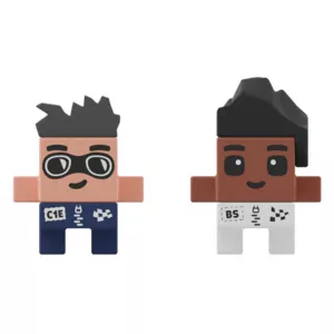 Mini waffle maker "City Center" - Car racing 80 pieces