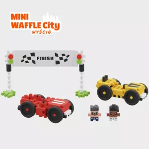 Mini waffle maker "City Center" - Car racing 80 pieces