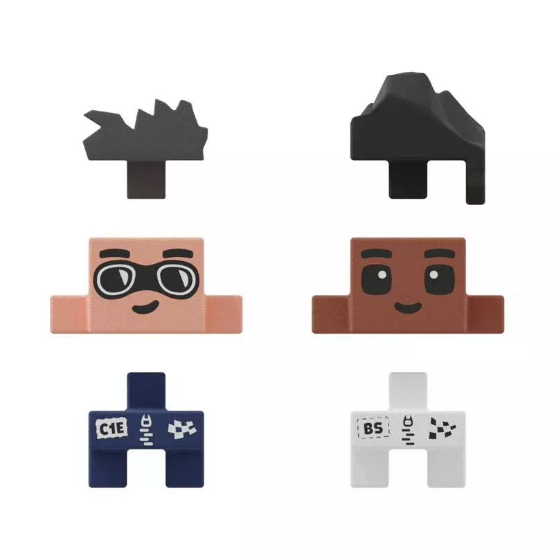 Mini waffle maker "City Center" - Car racing 80 pieces