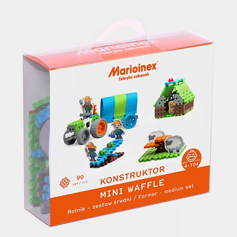 Mini waffle maker "Little Farmers" 90 pieces