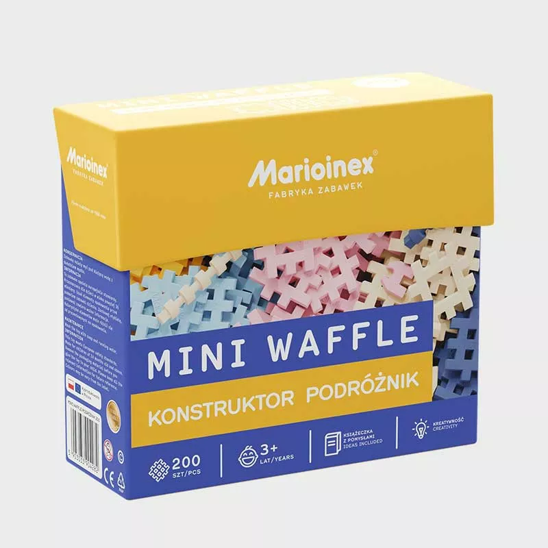 Mini waffle maker with 200 pieces `Traveler`