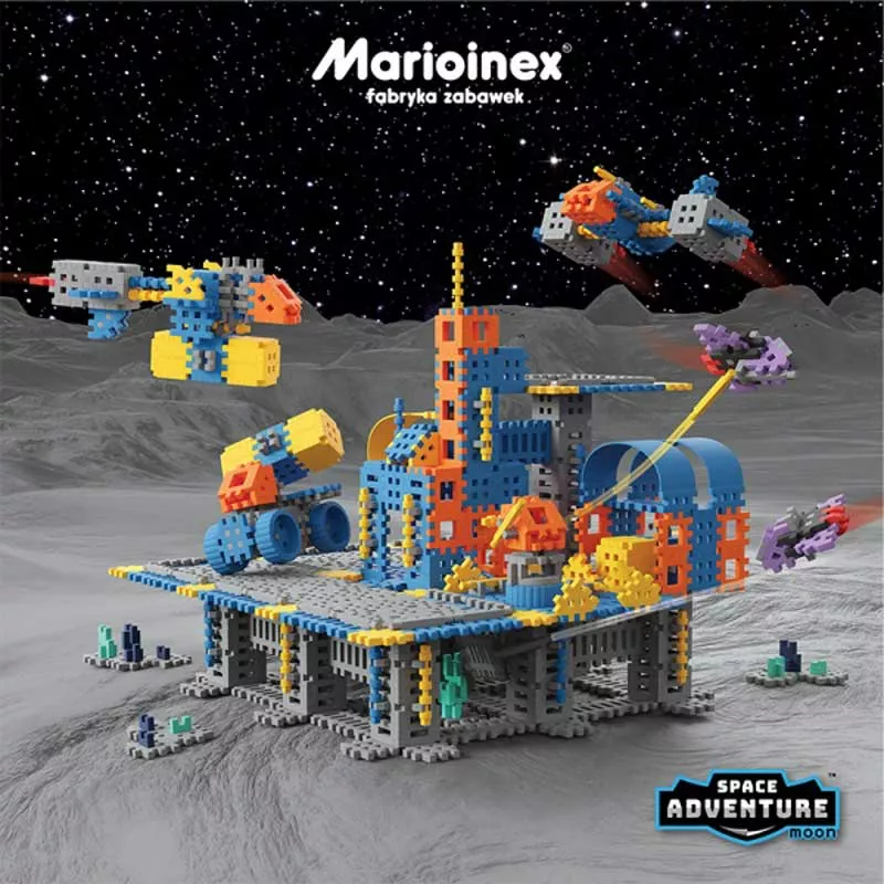 Mini waffle constructor with 618 pieces - Lunar Space Base