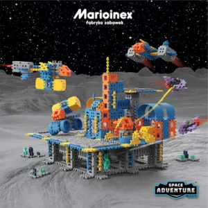 Mini waffle constructor with 618 pieces - Lunar Space Base
